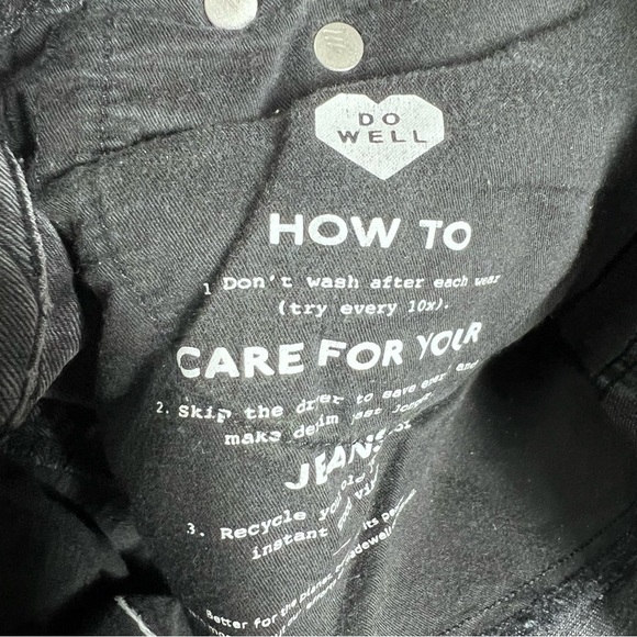 MADEWELL Black Washed Classic Straight Ankle Jeans | Size 27 - Picture 7 of 7